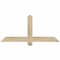 Ekena Millwork Eugene Rough Sawn Timber Gable Bracket, Douglas Fir, 48"W x 22"H x 4"D x 4"F, 11/12 Pitch GBW048X22X0404EUG00RDF - alternate 1